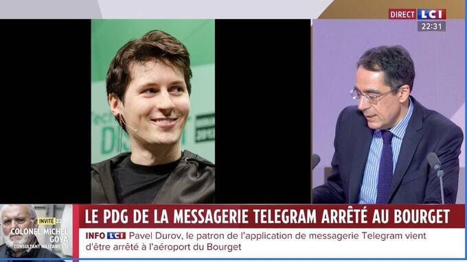 Основатель Telegram Павел Дуров арестован в Париже, — TF1 hqiqhxidqxitdkmp