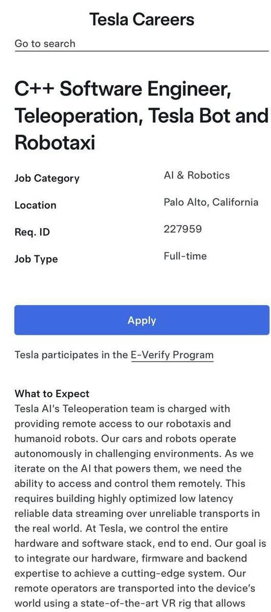 Tesla планирует управлять роботакси и роботами с помощью операторов rtiqxtiqrriqdrkmp